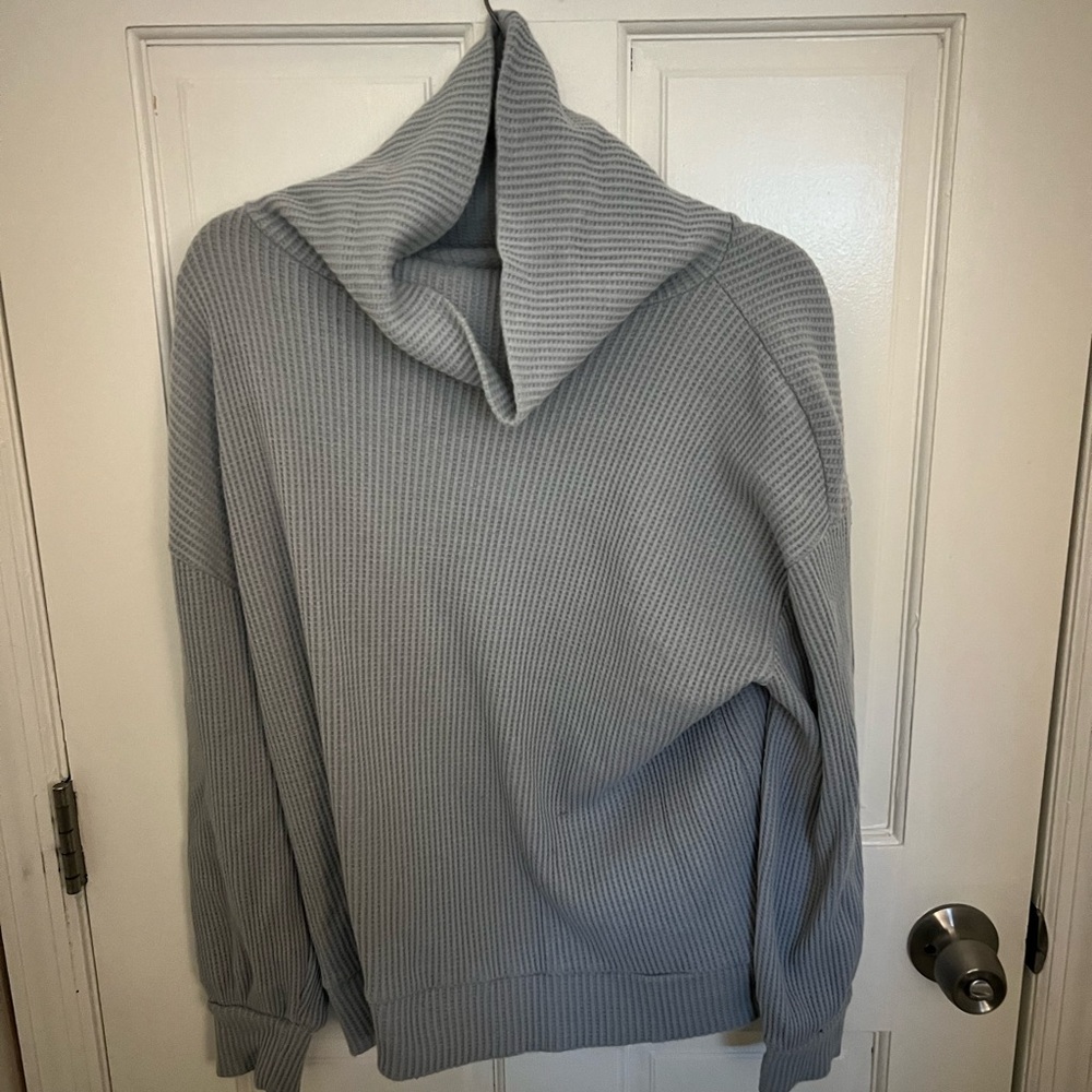 GAP Light Gray Cowl Neck Sweater